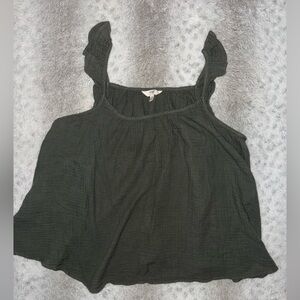 Terra & Sky Forest Green Sleeveless Blouse